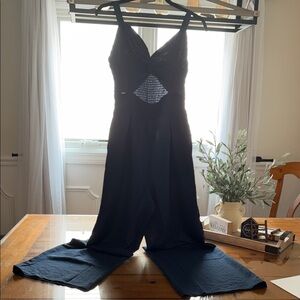 Chic Navy Women's Flare Jumpsuit